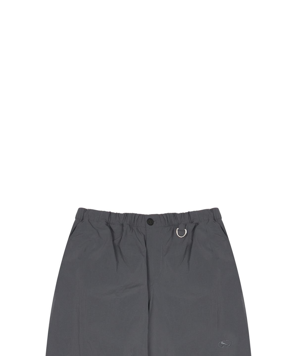 러브이즈트루(LUVISTRUE) CURVED L COMFY PARACHUTE PANTS(CHARCOAL)