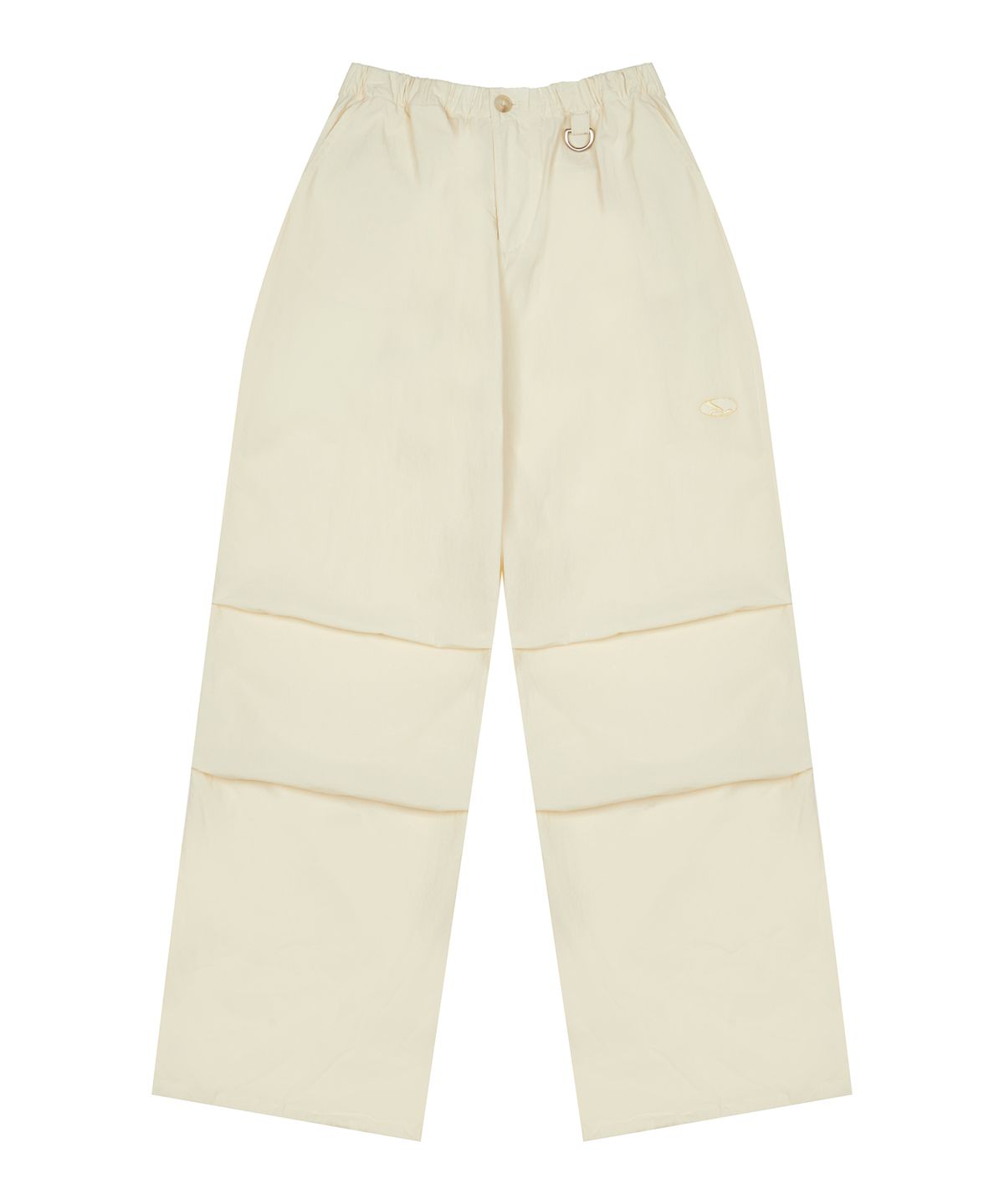 러브이즈트루(LUVISTRUE) CURVED L COMFY PARACHUTE PANTS(CREAM)