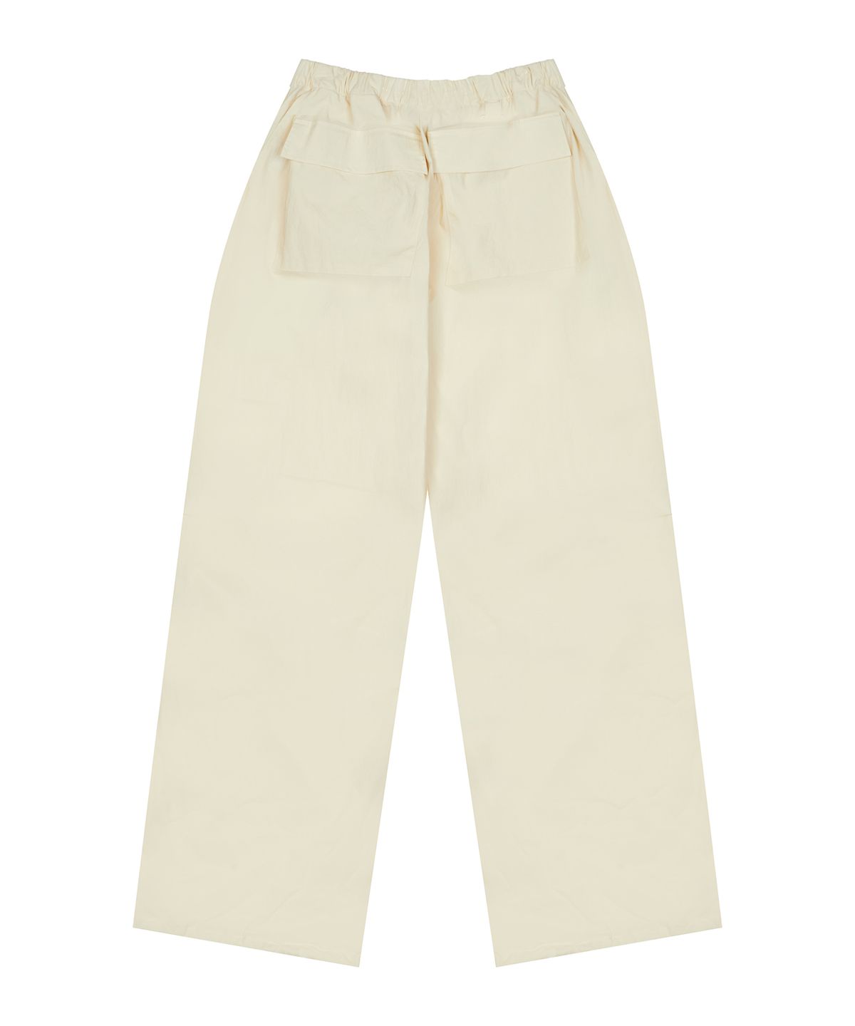 러브이즈트루(LUVISTRUE) CURVED L COMFY PARACHUTE PANTS(CREAM)