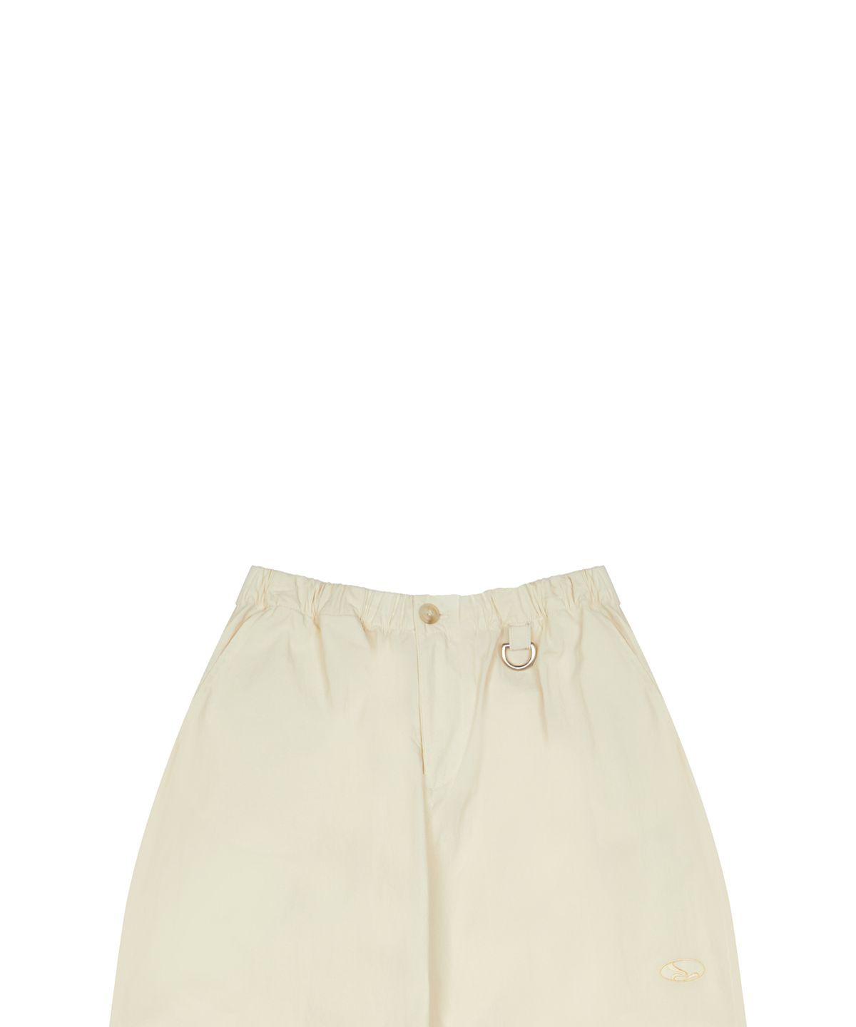 러브이즈트루(LUVISTRUE) CURVED L COMFY PARACHUTE PANTS(CREAM)