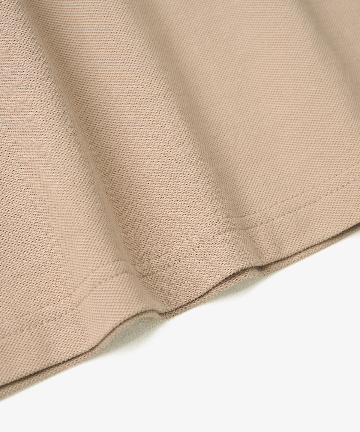 엑스컨테이너(EXCONTAINER) 베이직 피케 하프 티셔츠 (BEIGE)