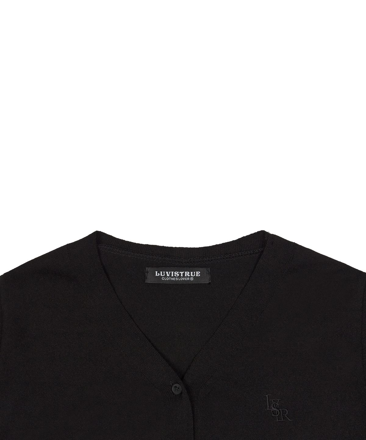 러브이즈트루(LUVISTRUE) LVTR KNIT CARDIGAN(BLACK)