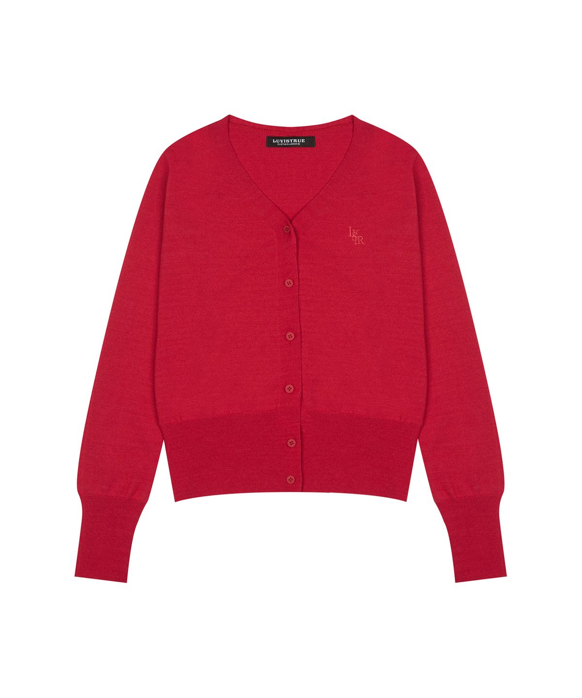 러브이즈트루(LUVISTRUE) LVTR KNIT CARDIGAN(RED)