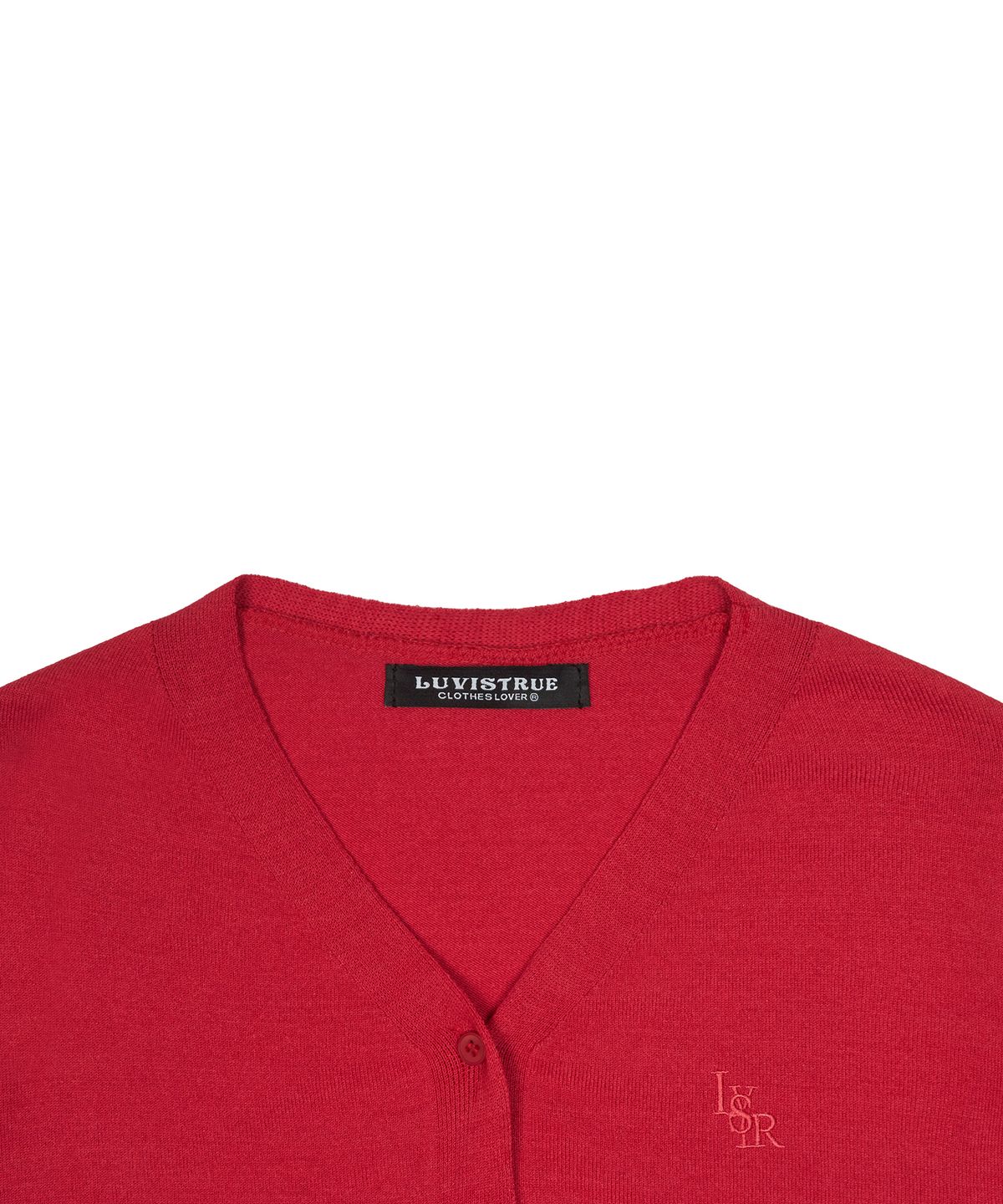 러브이즈트루(LUVISTRUE) LVTR KNIT CARDIGAN(RED)