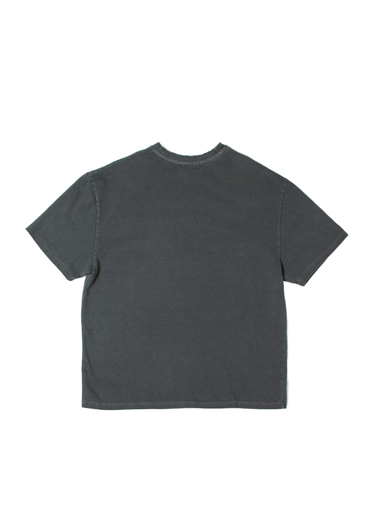 세니크(SENIK) Wavy 13th pigment t-shirts - Chacoal