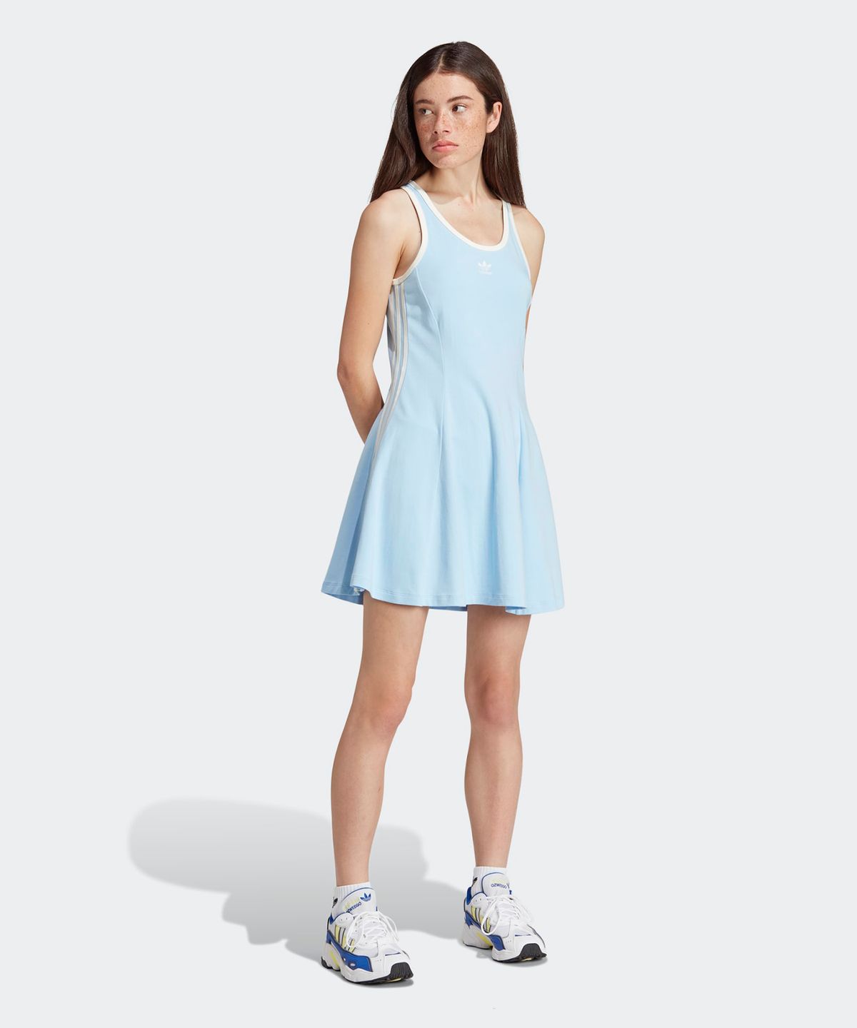 아디다스(ADIDAS) 탱크탑 드레스 - 스카이블루 / IR7468
