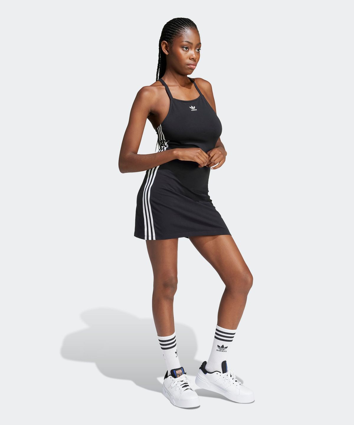 아디다스(ADIDAS) 3S 미니 드레스 - 블랙 / IU2426