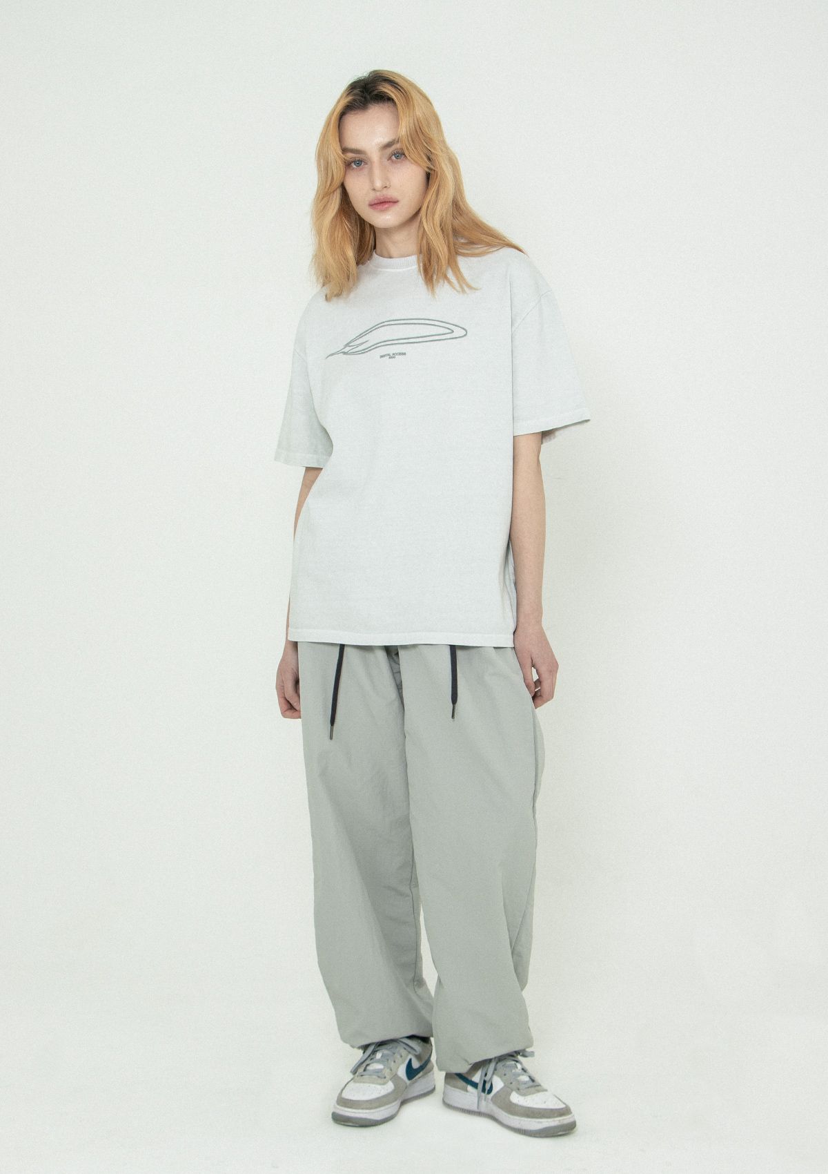 세니크(SENIK) Dusty M31 pigment t-shirts - Light grey