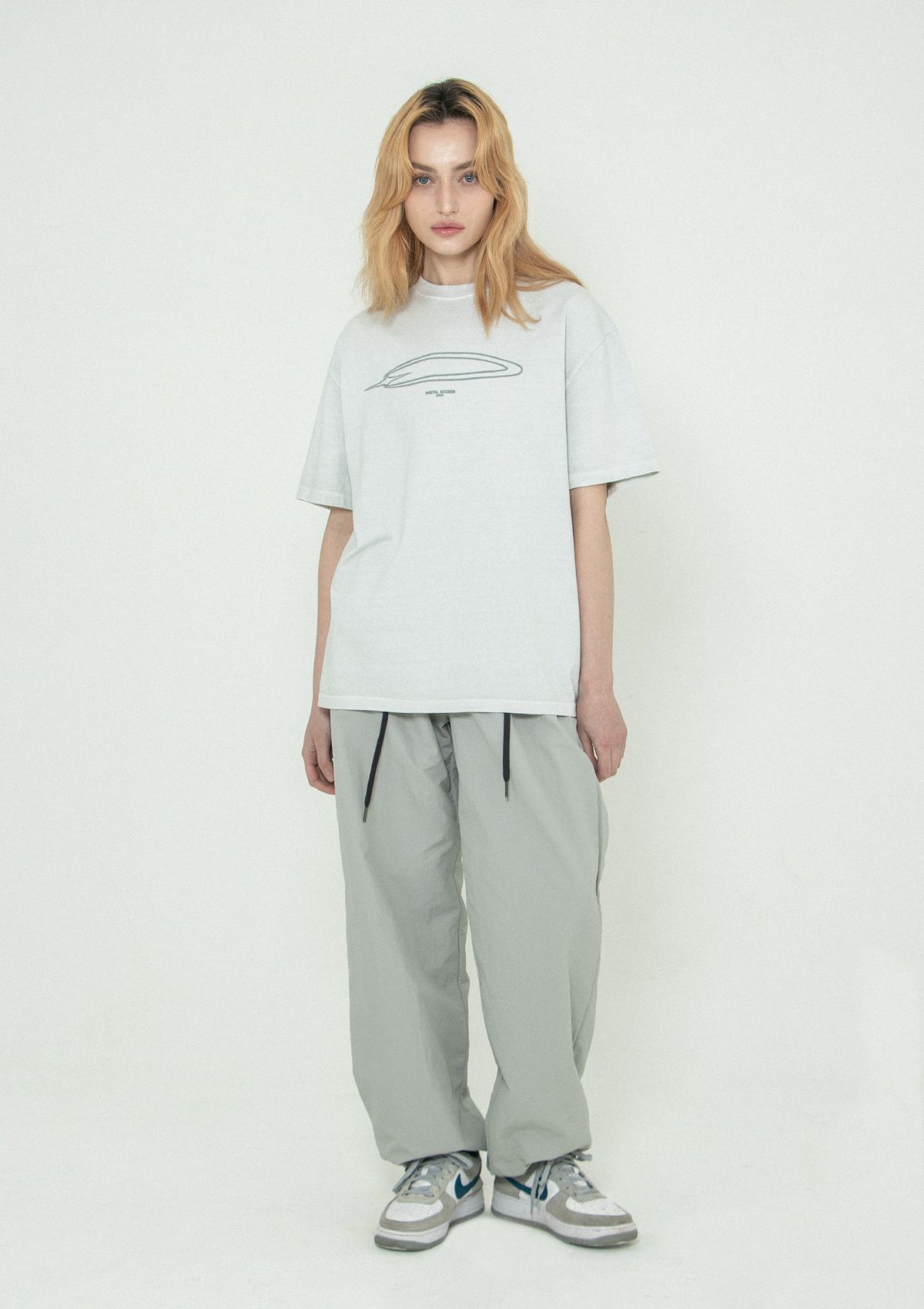 세니크(SENIK) Dusty M31 pigment t-shirts - Light grey