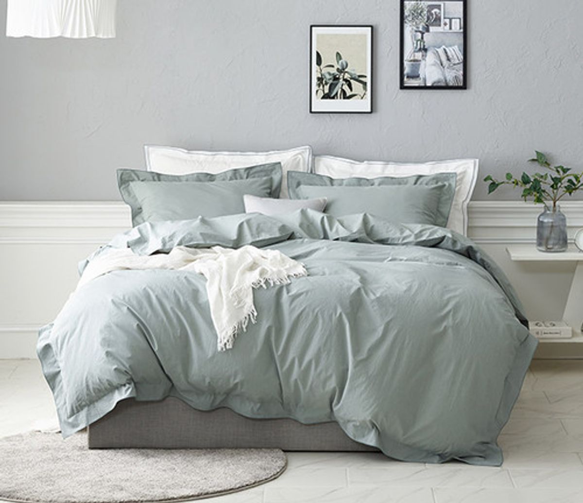 도아드림(DOADREAM) 퓨어 호텔식 80수 진민트 베개커버