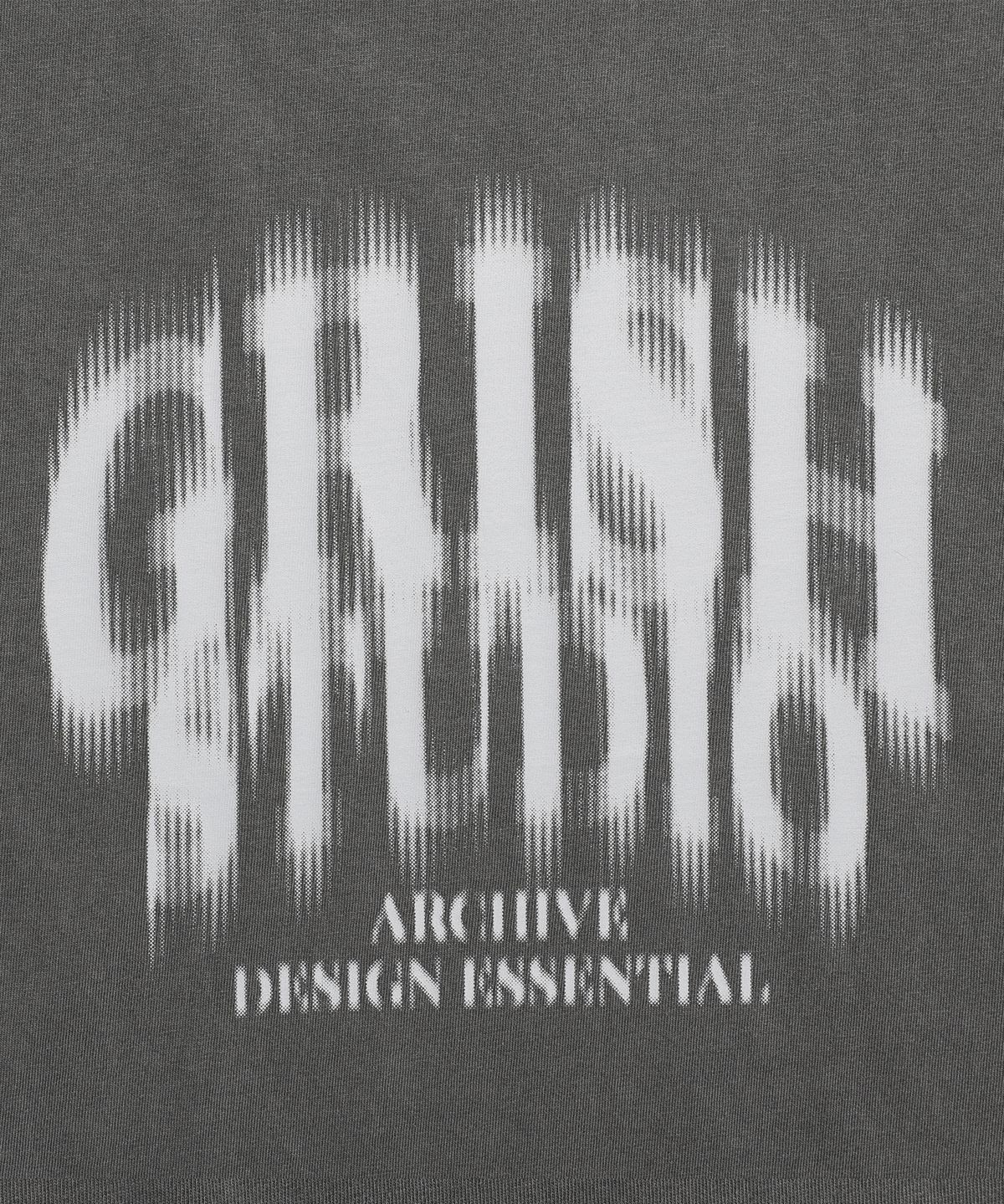 그리쉬(GRISH) 시그니쳐 블러 피그먼트 티셔츠 블랙차콜