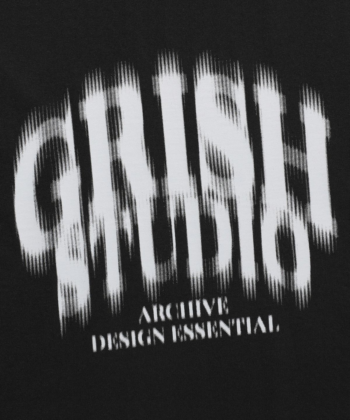 그리쉬(GRISH) 시그니쳐 블러 로고 티셔츠 블랙