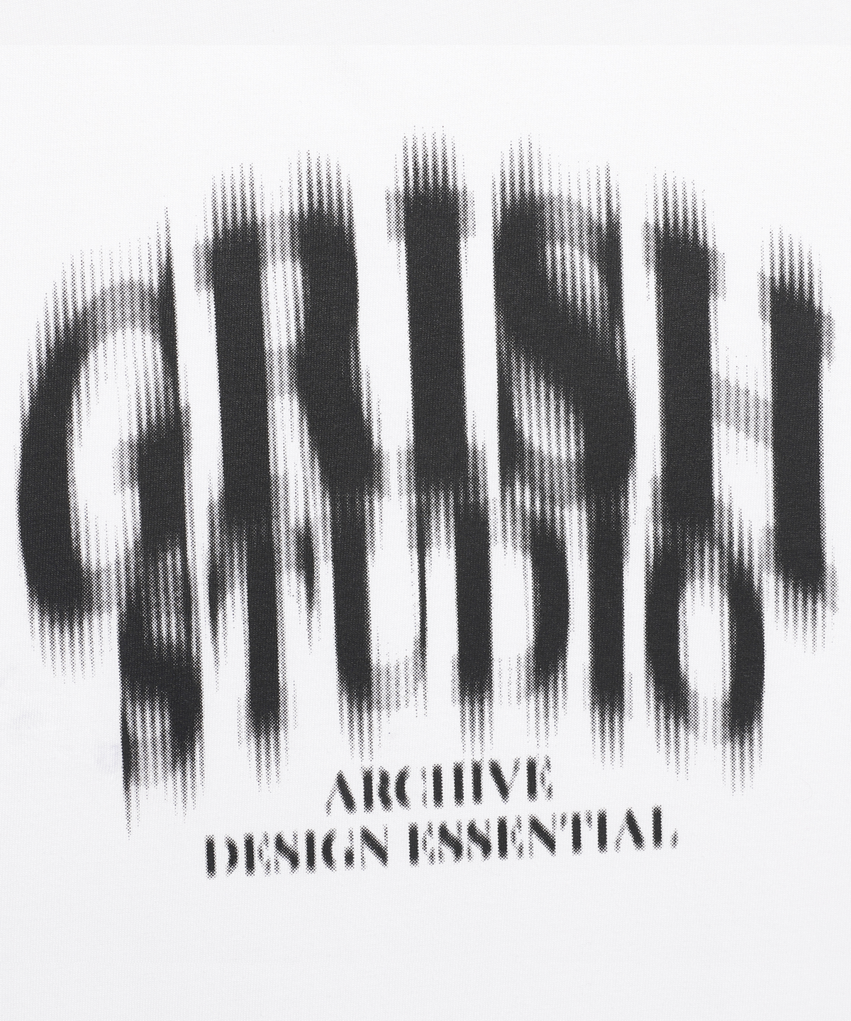 그리쉬(GRISH) 시그니쳐 블러 로고 티셔츠 화이트