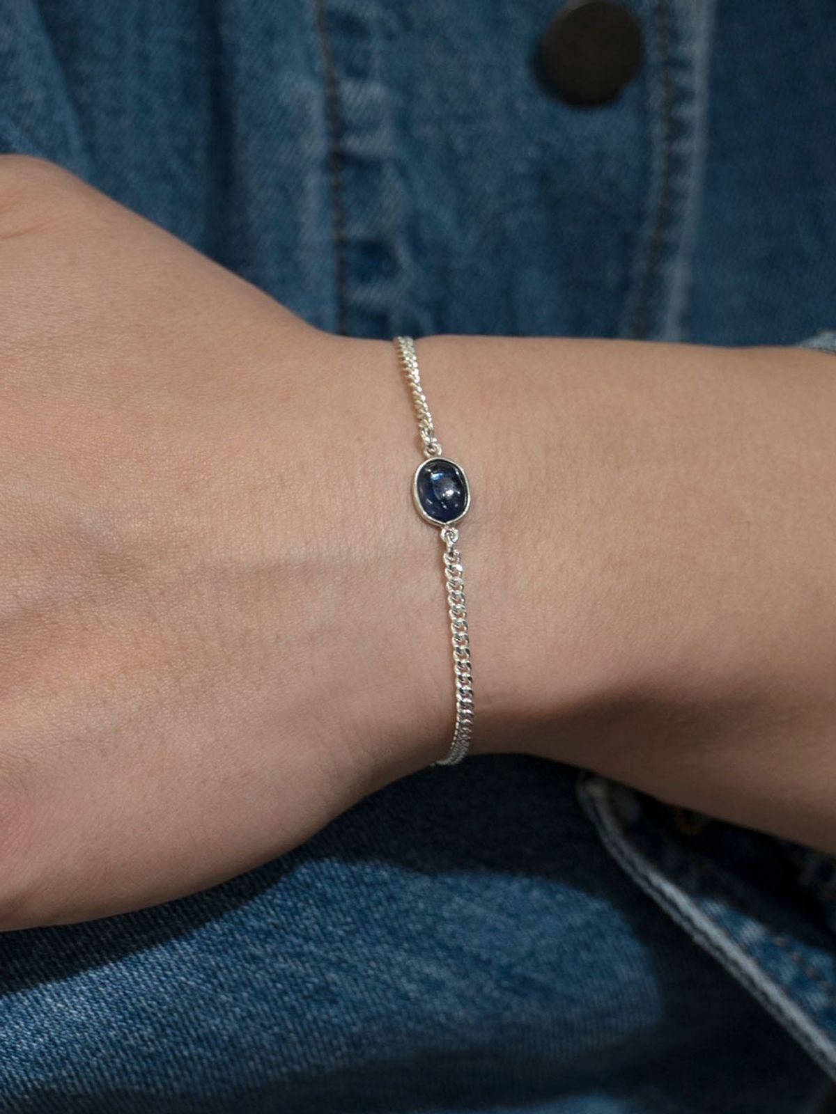 하랑(HARANG) HR 248B_Oval Iolite Bracelet