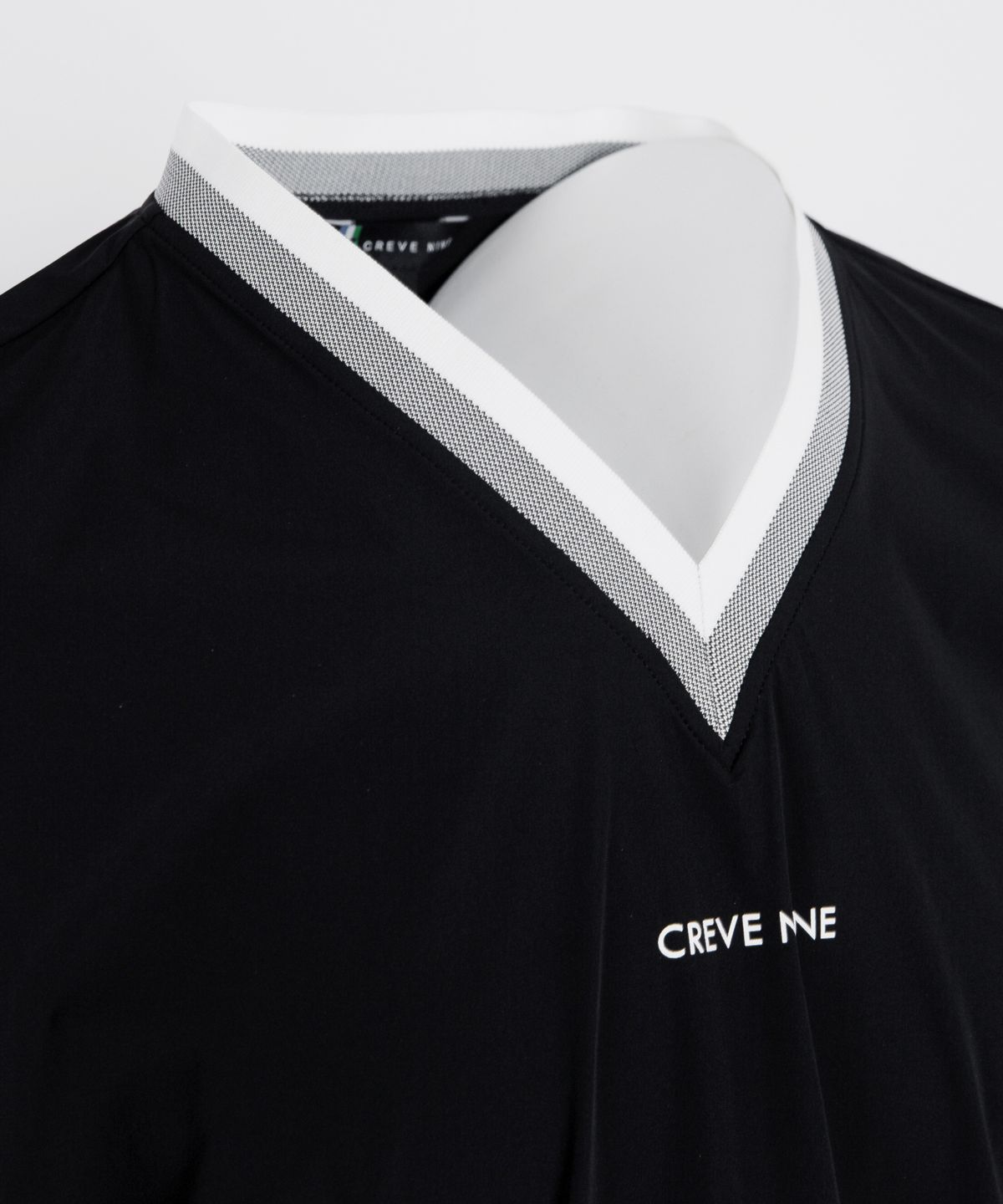 크리브나인(CREVE9) 드롭숄더 스트링 우븐 베스트BK