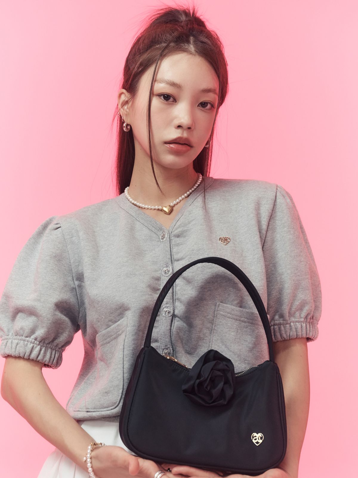 아노에틱(ANOETIC) ROSE COMFY BAG_BLACK