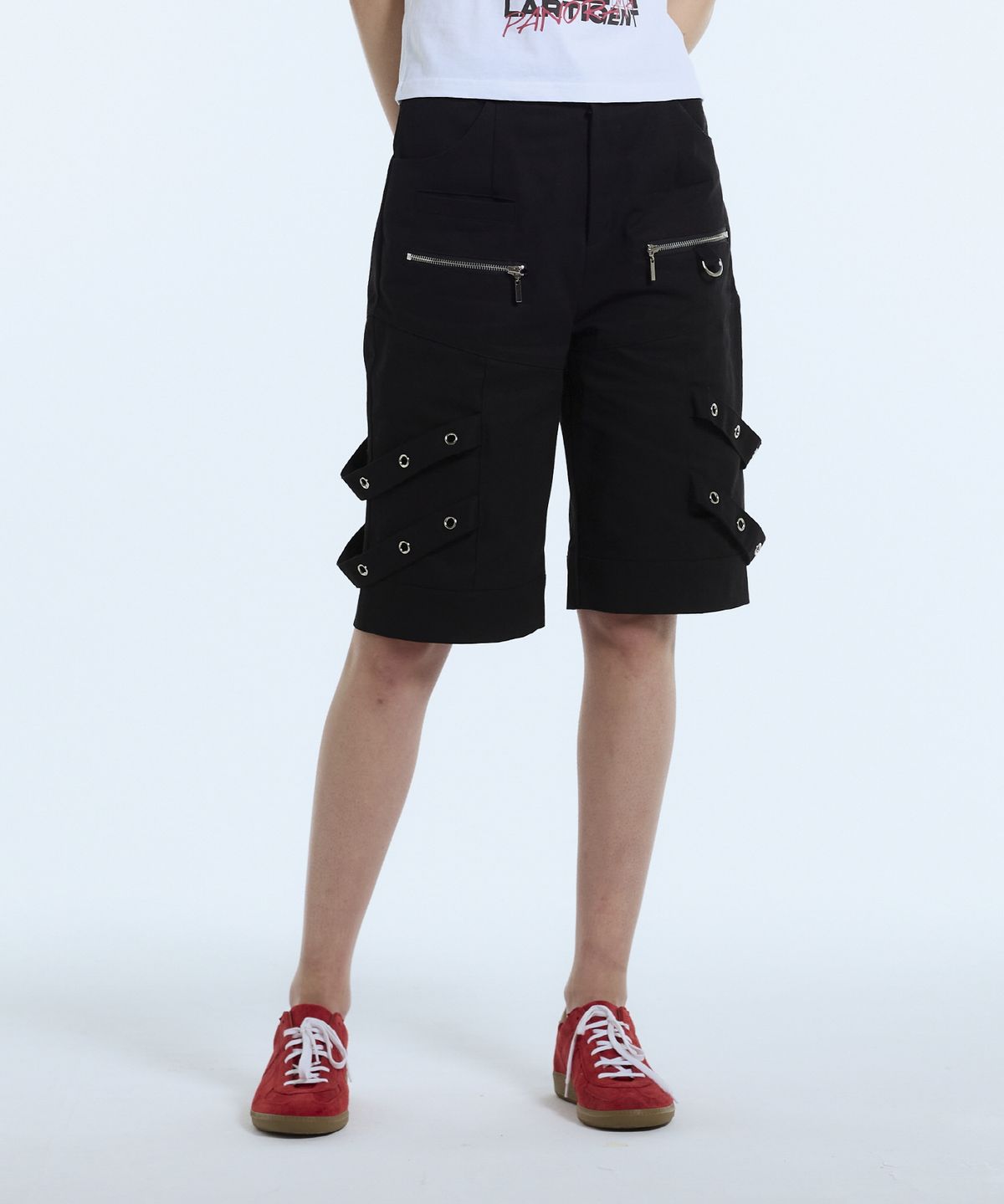 라티젠(LARTIGENT) L11 BELT SHORTS(BLACK)