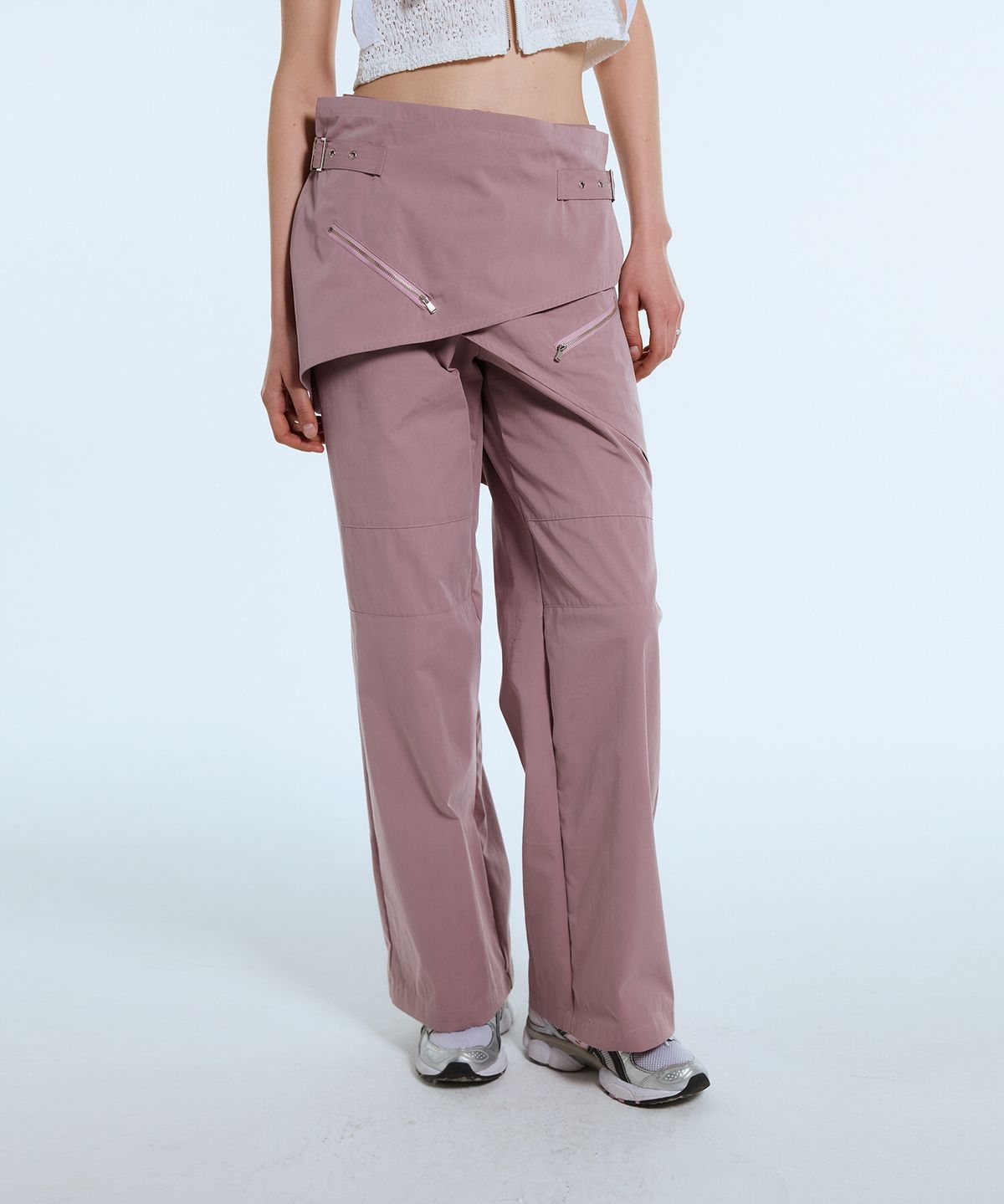 라티젠(LARTIGENT) L11 WRAP SKIRT PANTS(PINK)