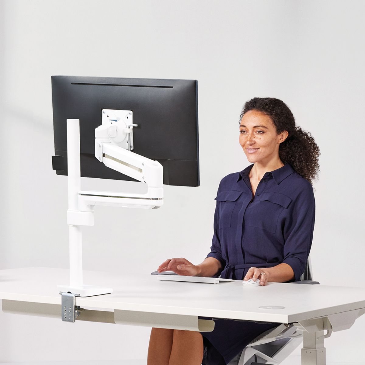 펠로우즈(FELLOWES) FLEX 모듈러 2FMS 슬라이드 모니터암 거치대