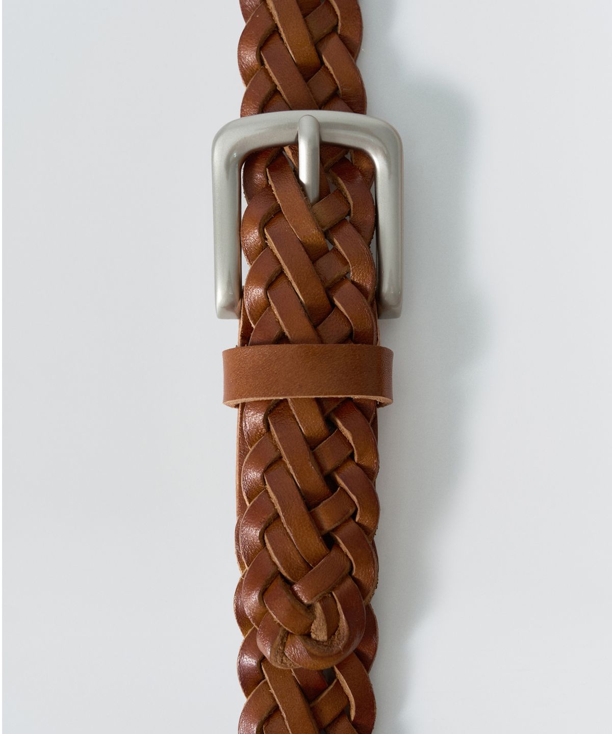 이지오(EZIO) Classic weaving belt_Camel