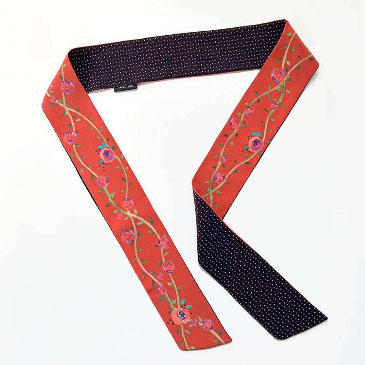 마레트라(MARAETHRA) Rose Pop Silk Tie Scarf 로즈 팝 실크 타이 스카프
