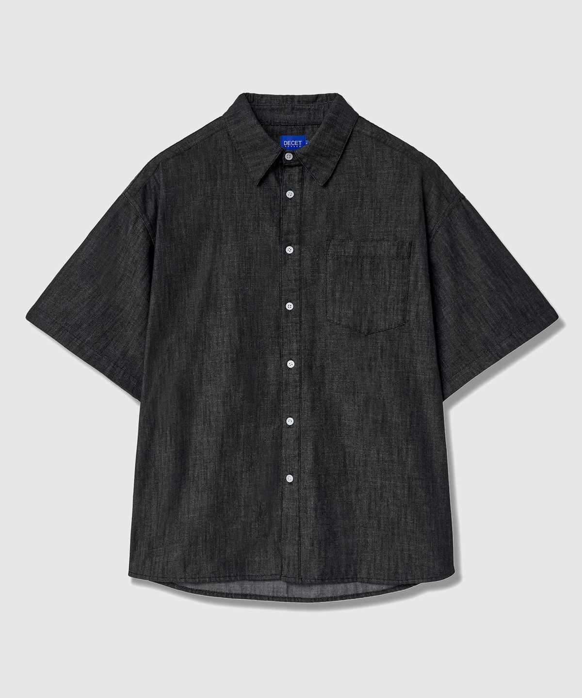데케트(DECET) Over Denim Short Shirts DCSH004Black