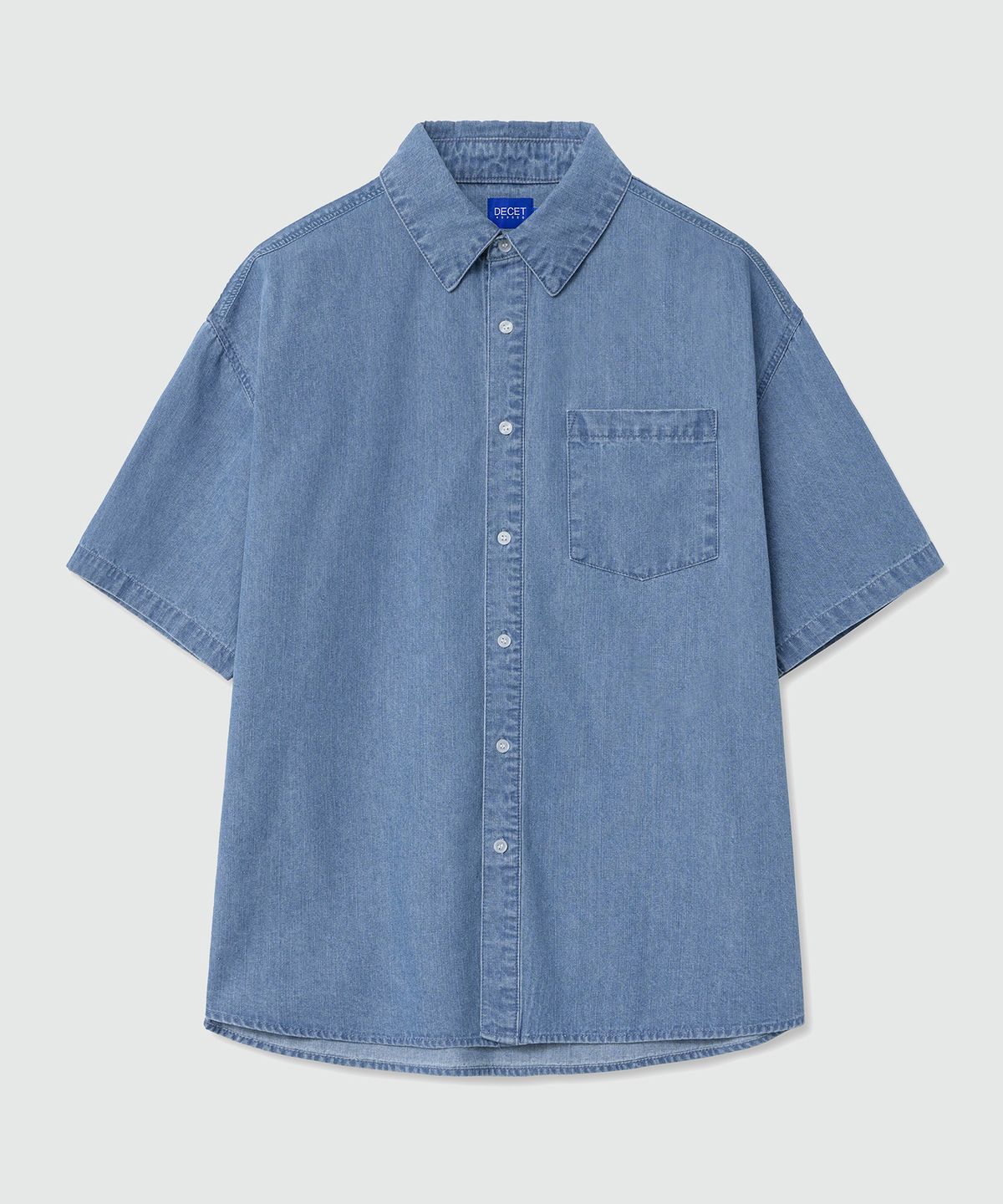 데케트(DECET) Over Denim Short Shirts DCSH004LightBlue