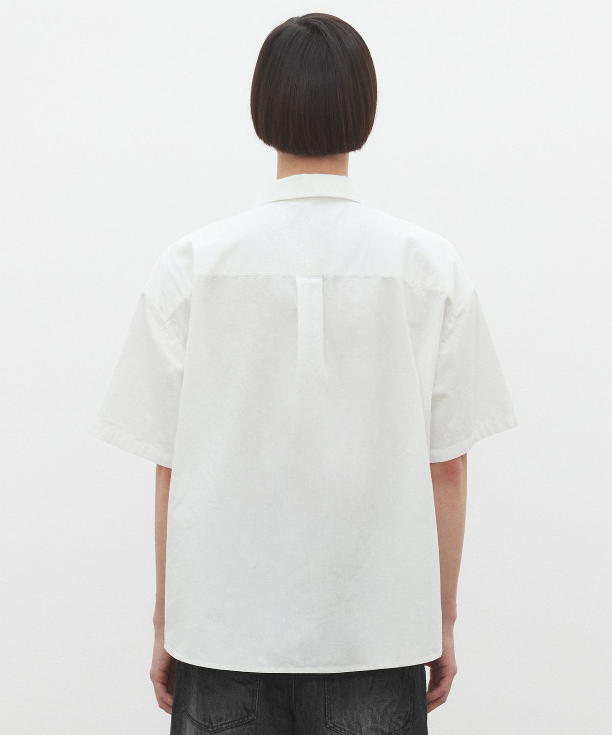 데케트(DECET) [썸머 린넨라이크]LinenLike Over Short Shirts DCSH005Ivory
