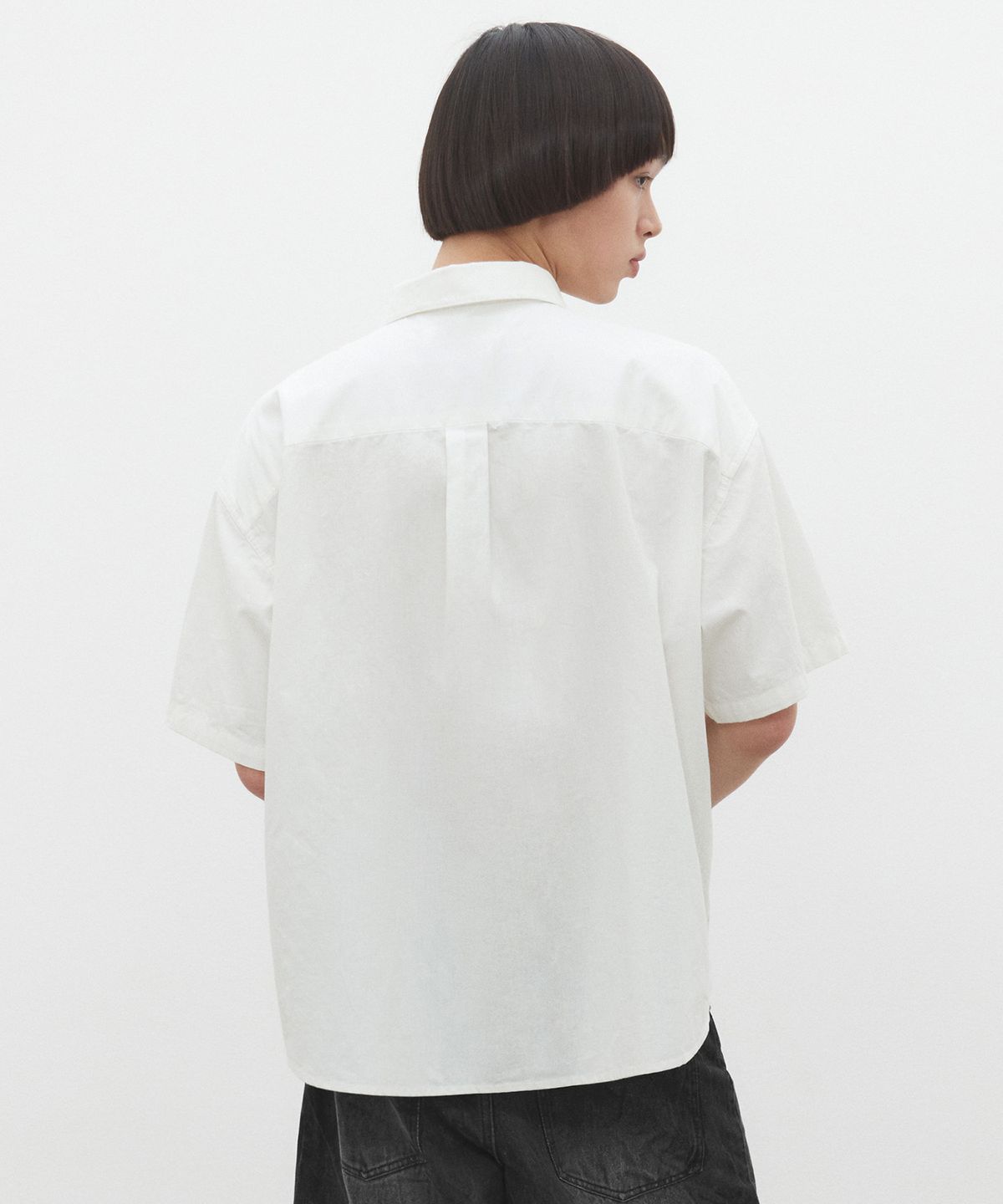 데케트(DECET) [썸머 린넨라이크]LinenLike Over Short Shirts DCSH005Ivory