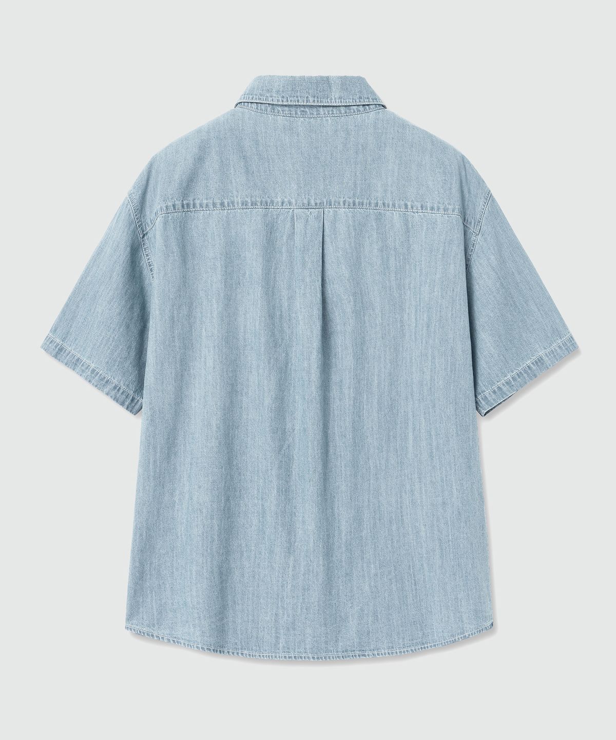 데케트(DECET) [썸머 린넨라이크]LinenLike Over Short Shirts DCSH005LightBlue