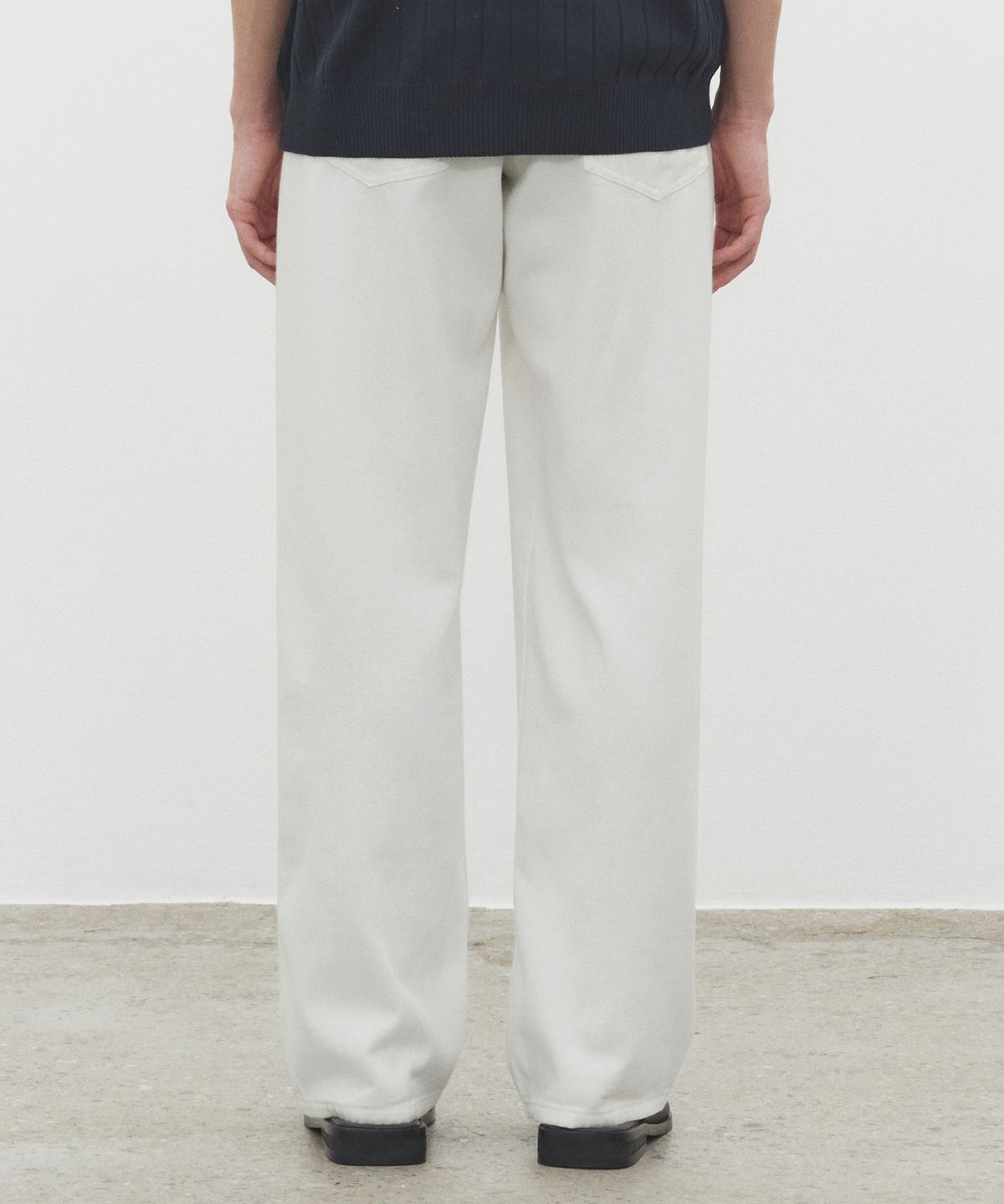 데케트(DECET) [썸머 린넨라이크]Linen Like Mid Rise Wide Jeans DCPT039Ivory