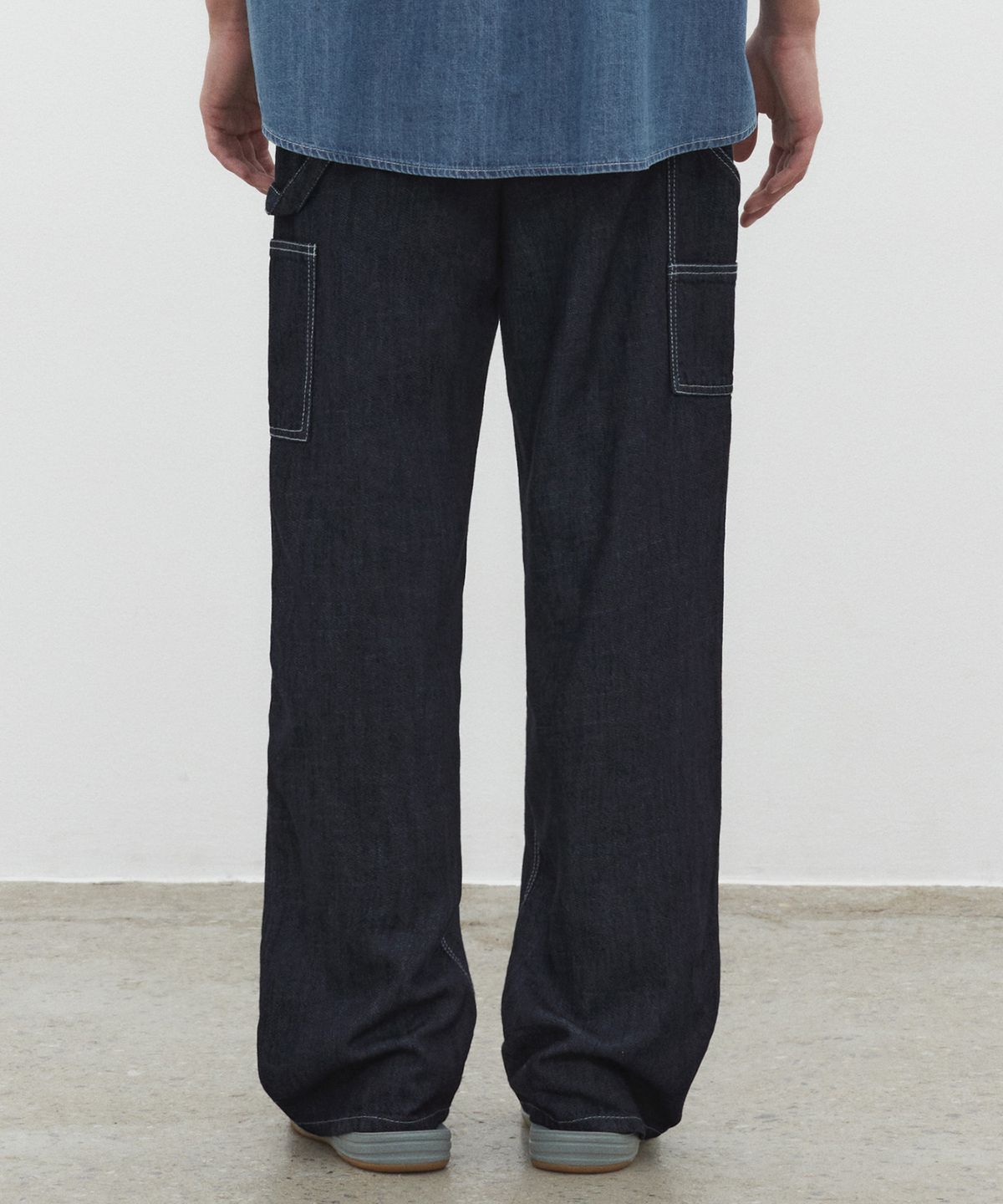 데케트(DECET) [썸머 린넨라이크]LinenLike Carpenter Jeans DCPT040Indigo