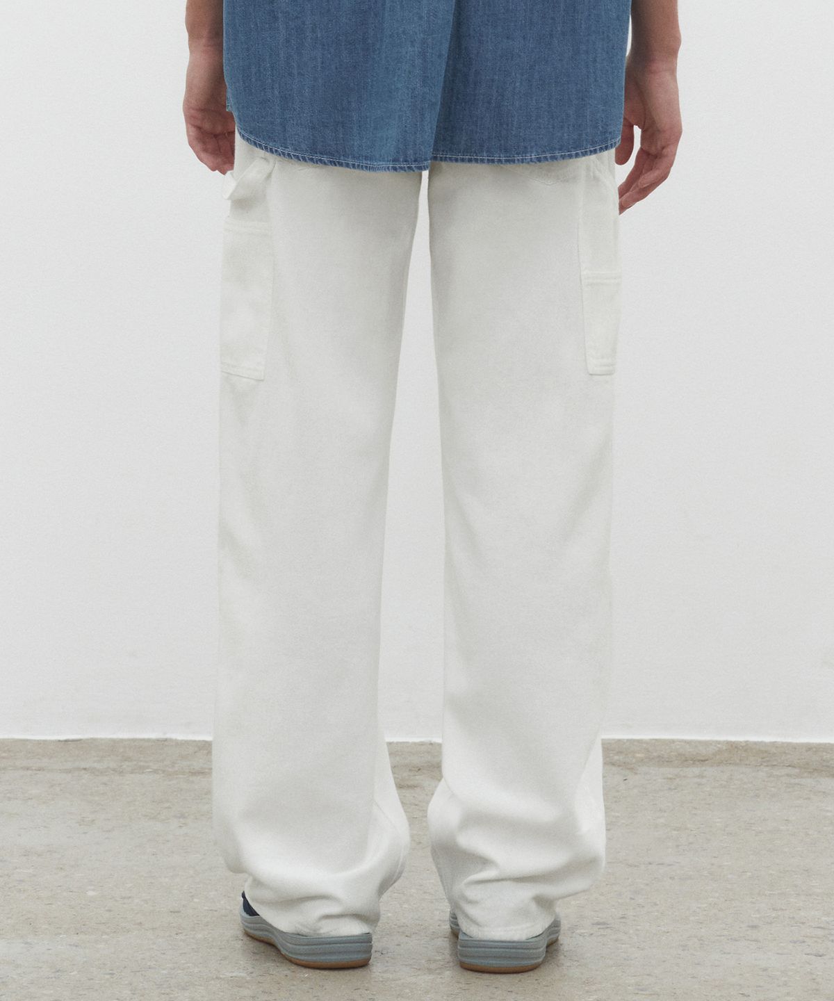 데케트(DECET) [썸머 린넨라이크]LinenLike Carpenter Jeans DCPT040Ivory