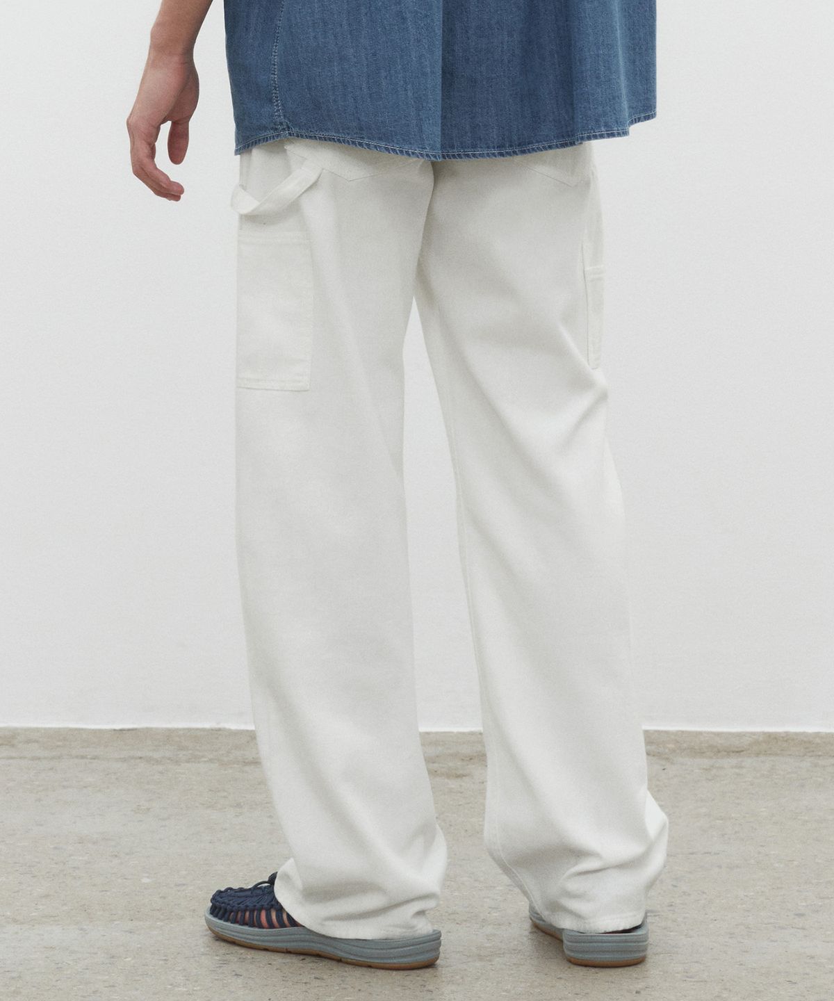 데케트(DECET) [썸머 린넨라이크]LinenLike Carpenter Jeans DCPT040Ivory