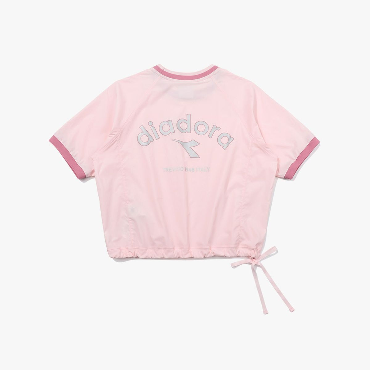 디아도라(diadora) 컴피 크롭 반팔 피스테 우먼 PINK