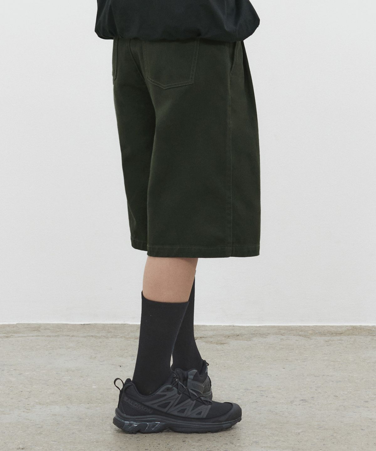 데케트(DECET) Cotton 2Pleats Shorts DCPT041Khaki