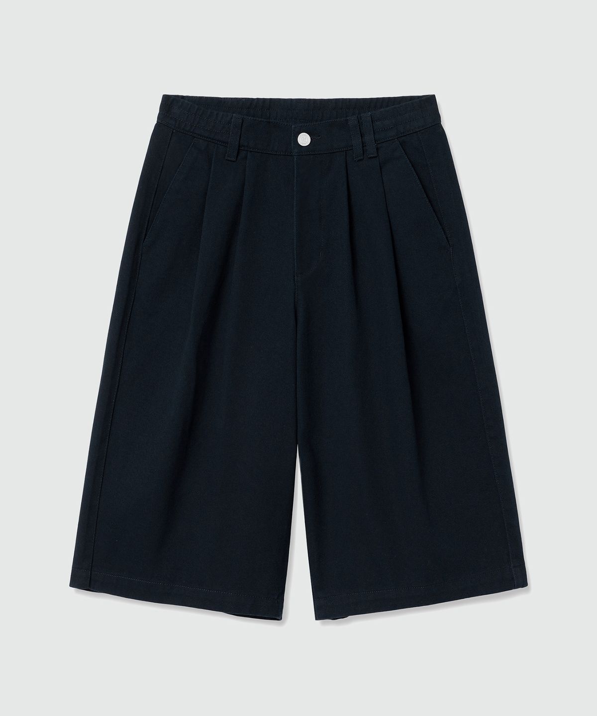 데케트(DECET) Cotton 2Pleats Shorts DCPT041Navy
