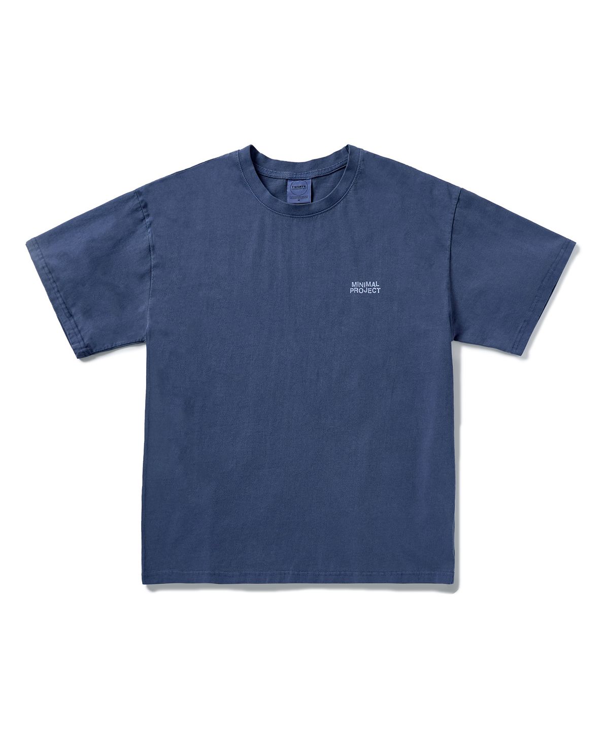 미니멀프로젝트(MINIMALPROJECT) 플라워 프린팅 피그먼트 반팔티셔츠 MST155 [LIGHT NAVY]