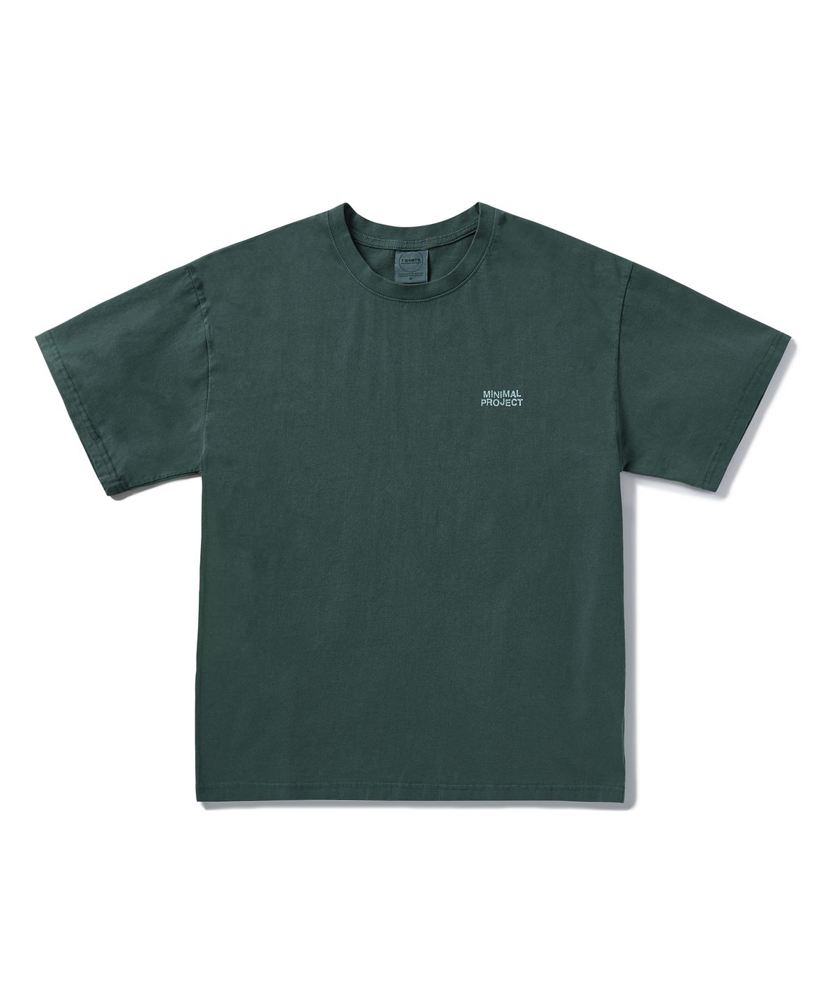 미니멀프로젝트(MINIMALPROJECT) 플라워 프린팅 피그먼트 반팔티셔츠 MST155 [BLUE GREEN]