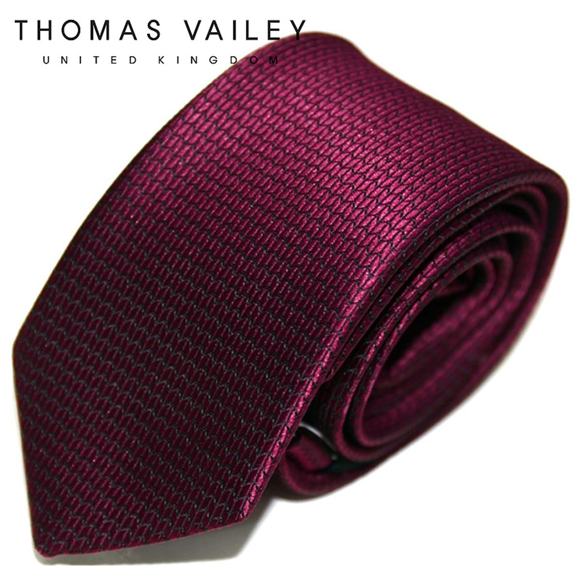 토마스 베일리(THOMAS VAILEY) 패션넥타이-티루피 와인 6cm