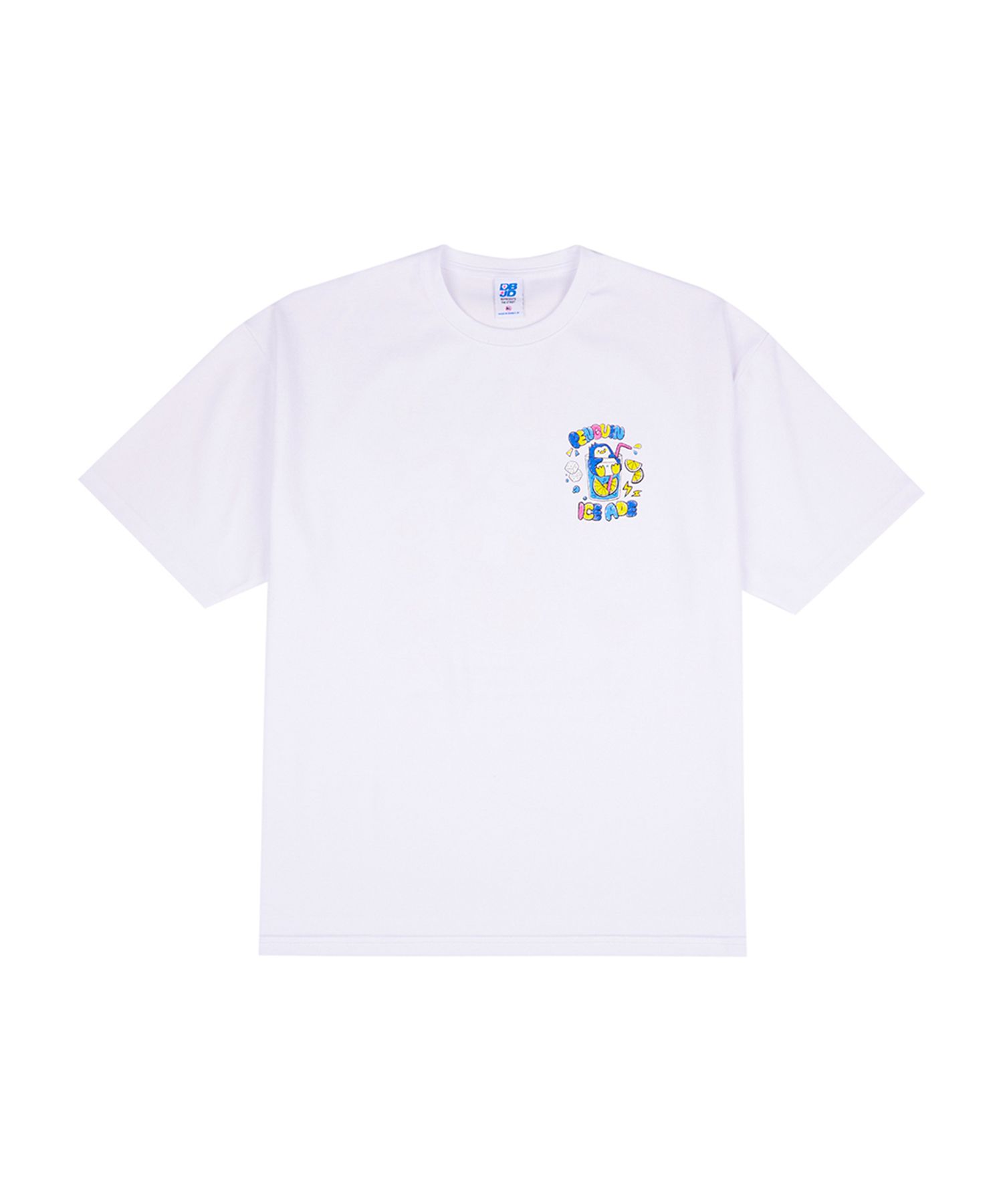 MUSINSA公式 | DOUBLE JD ペンギンエイド 半袖Tシャツ (ホワイト)