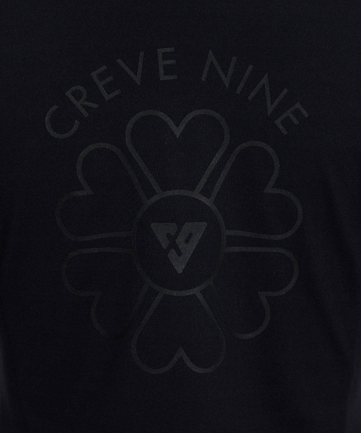 크리브나인(CREVE9) 오부소매 폴로 티셔츠BK