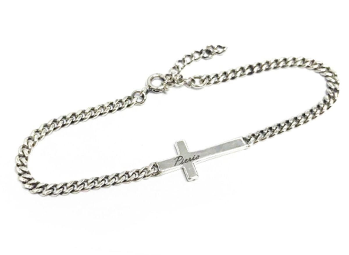 프리카 주얼리(FRICA JEWELRY) 플랫 크로스 체인 팔찌