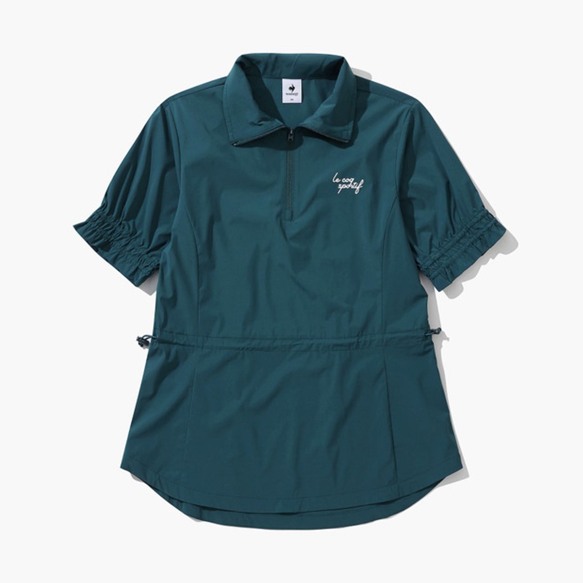 르꼬끄 골프(LECOQ GOLF) 여성 우븐 반집업 티셔츠 (GP222LTS45)