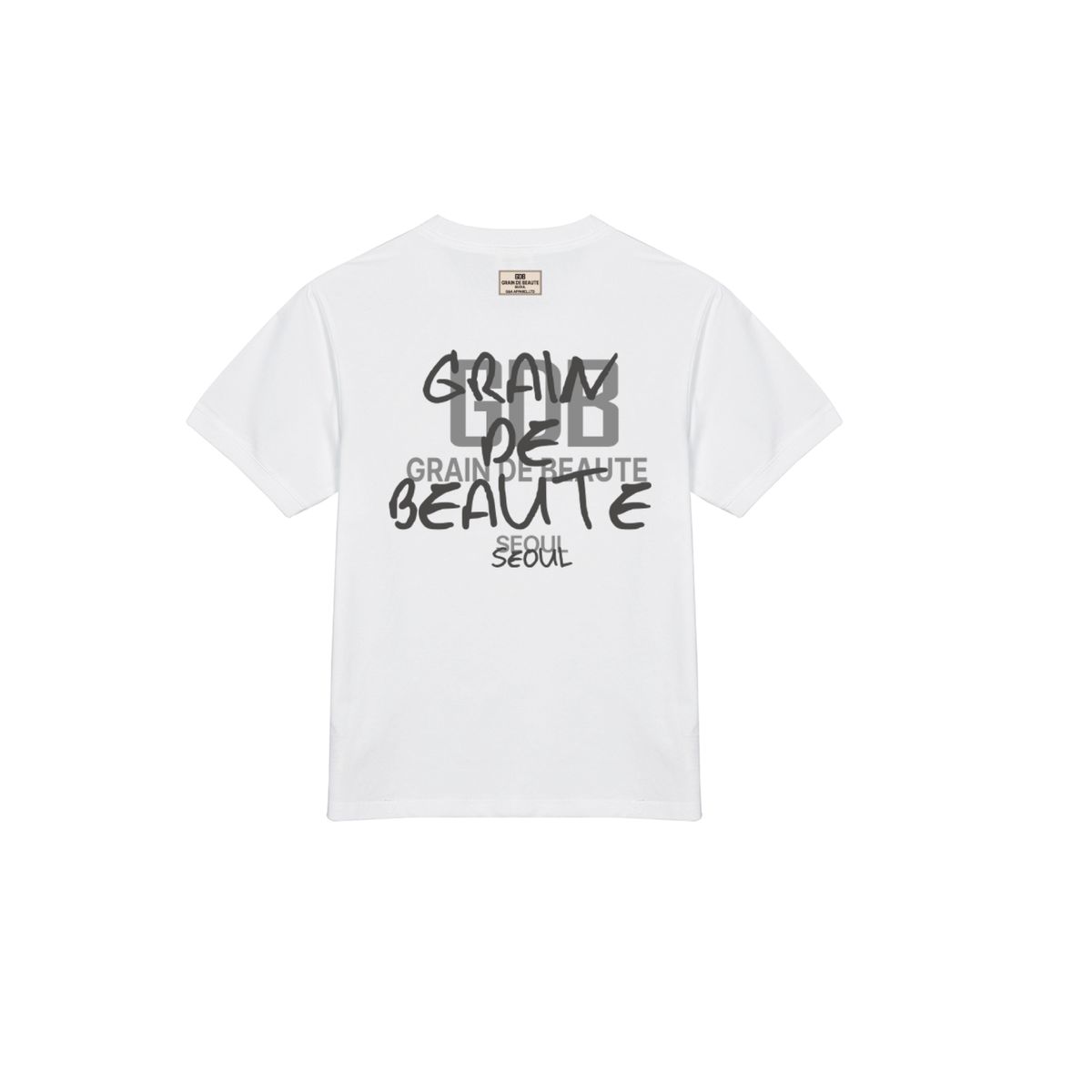 그랭드보떼(GRAIN DE BEAUTE) BACK LOGO GDB T-SHIRT 02 [WHITE]