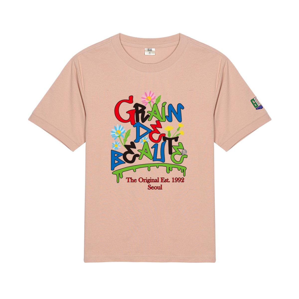 그랭드보떼(GRAIN DE BEAUTE) ORIGINAL 1992 T-SHIRT 01 [INDY PINK]