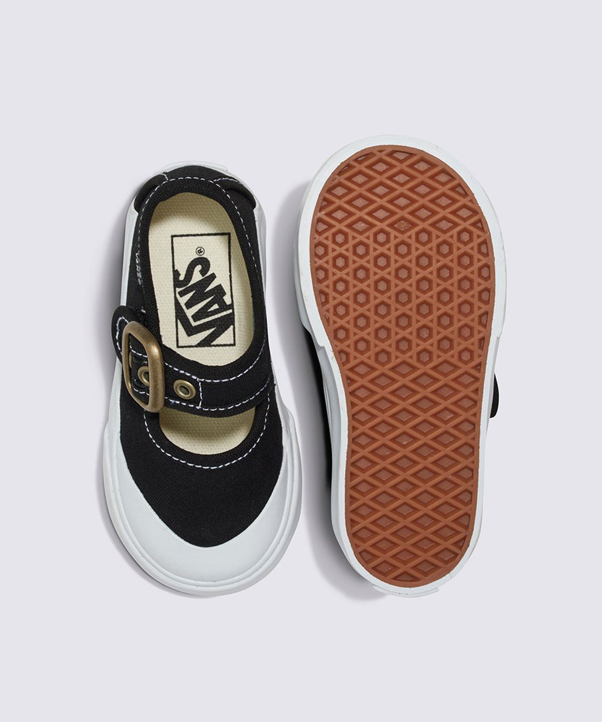 반스 키즈(VANS KIDS) 메리제인 토들러 - 블랙:트루화이트 / VN000CRY6BT1