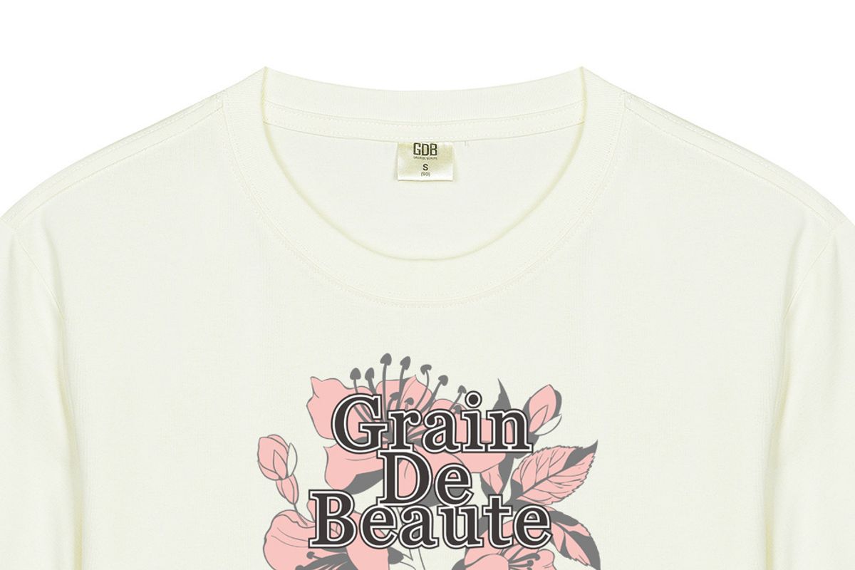 그랭드보떼(GRAIN DE BEAUTE) SIGNATURE T-SHIRT 03 [BEIGE]