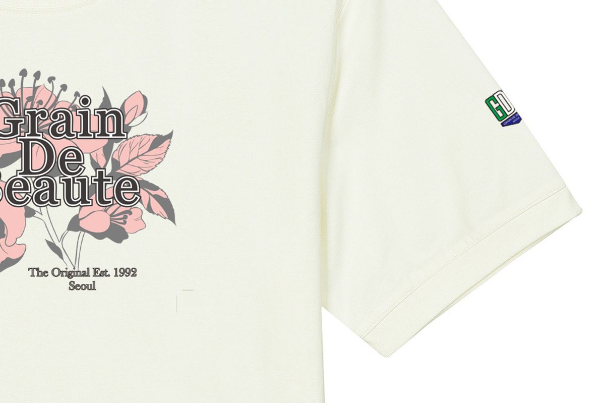 그랭드보떼(GRAIN DE BEAUTE) SIGNATURE T-SHIRT 03 [BEIGE]