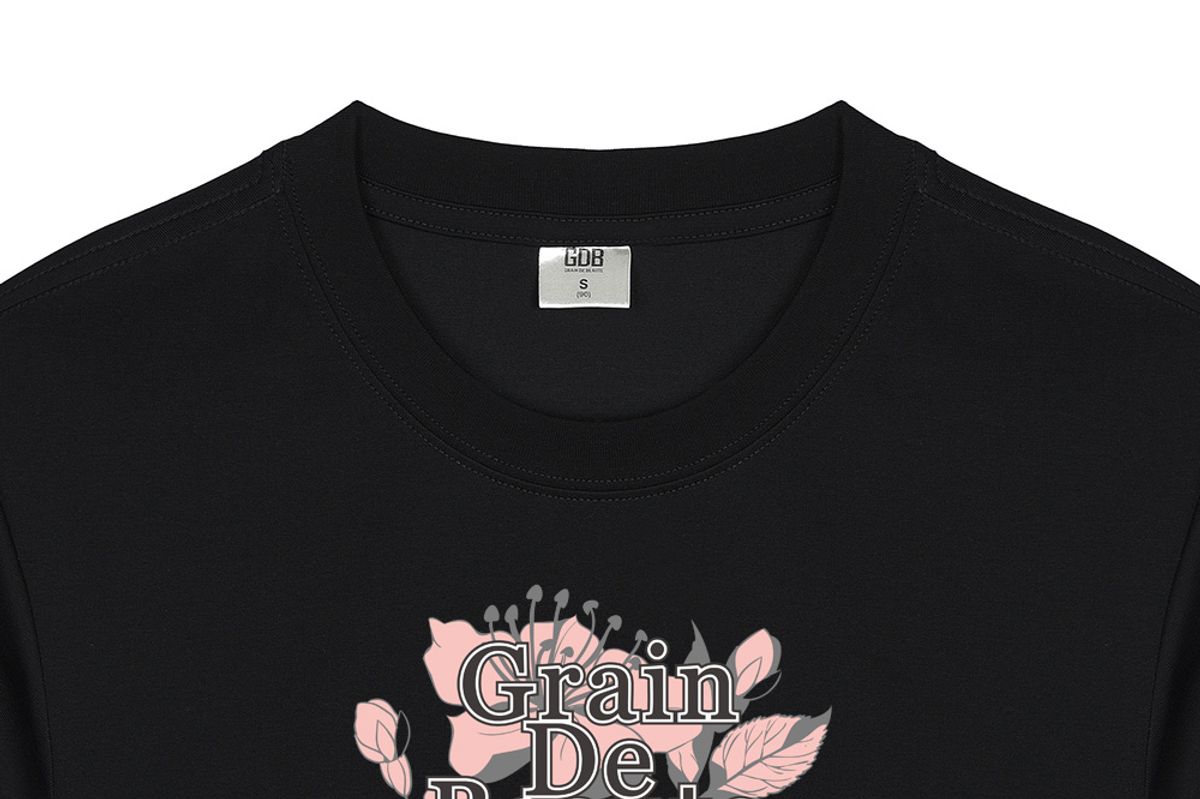 그랭드보떼(GRAIN DE BEAUTE) SIGNATURE T-SHIRT 03 [BLACK]